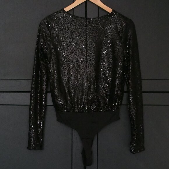 H&M | NWOT Black V-neck Bodysuit - Picture 8 of 9